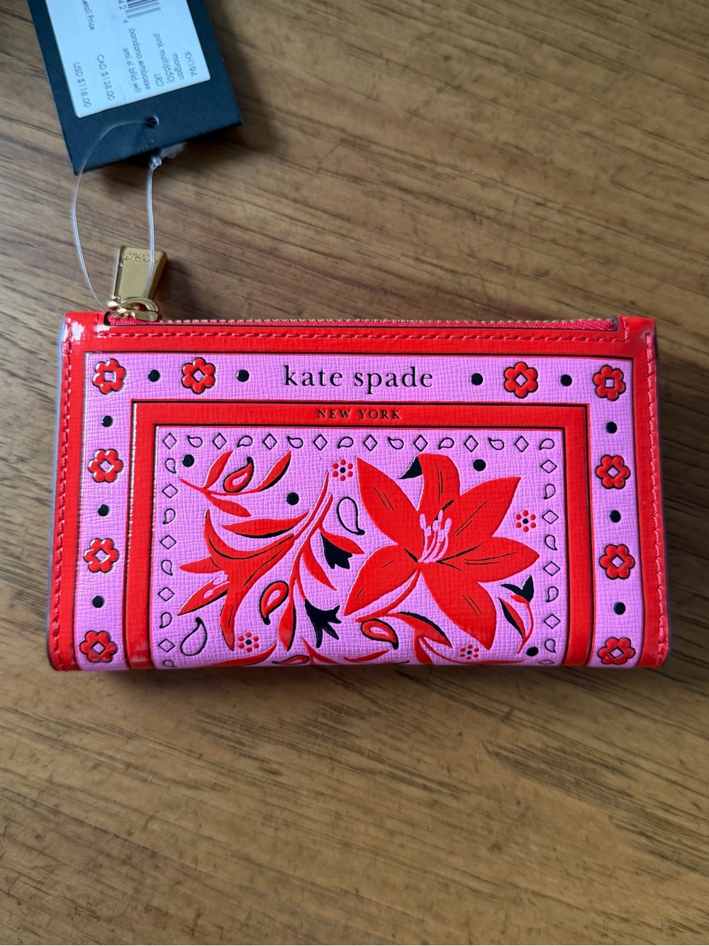 *RARE* kate spade ♠️ Bandana Morgan Wallet NWT